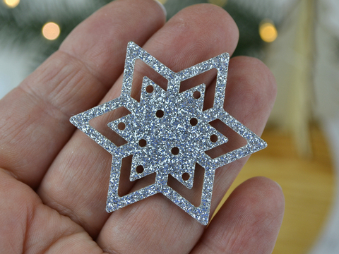 Вирубка Зірочка №1 срібна