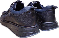 Кожаные туфли мокасины мужские черные Arsello 22-01 Black Leather.