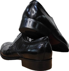 Кожаные туфли мужские классика Rossini Roberto 2YR1158 Black Leather.