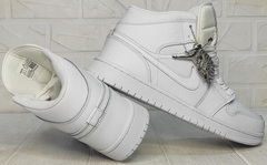 Высокие кроссовки джордан Nike Air Jordan A806-1 All White.