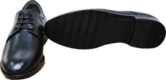 Классические мужские туфли под костюм Luciano Bellini 23KF810 Black Leather.
