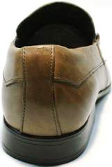 Удобные мужские туфли из натуральной кожи Mariner 12211 Light Brown.