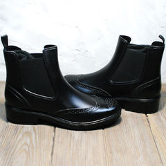 Резиновые ботинки для города женские W9072Black