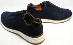 Летние кожаные кроссовки мужские Faber 1957134-7 Blue