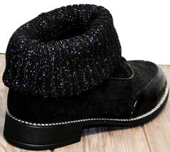 Туфли женские со шнурками +на низком каблуке Kluchini 5161 k255 Black