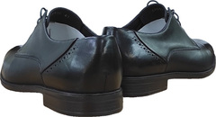 Черные туфли мужские натуральная кожа Ikoc 3853-2 Black Leather.