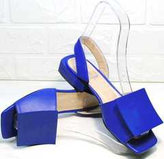 Модные женские босоножки синие Amy Michelle 2634 Ultra Blue