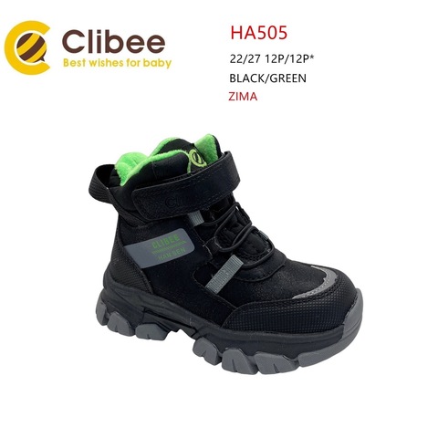 Clibee (зима) HA505 Black/Green 22-27