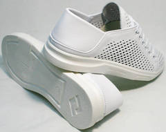 Летние кеды туфли на белой подошве женские ZiKo KPP2 Wite.