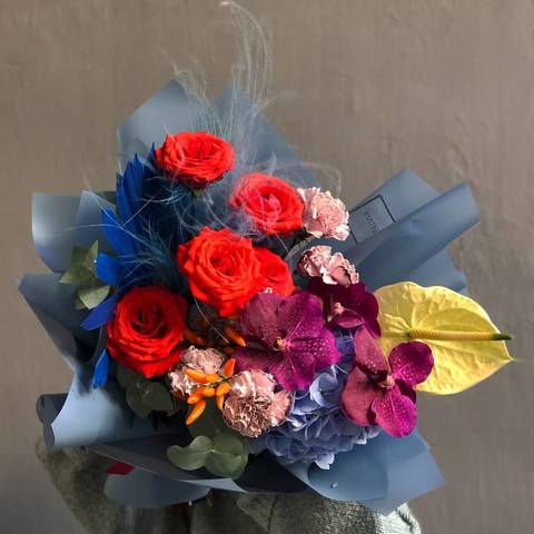 Bouquet for men «Madrid», We surprise with bright bouquets of not only women
