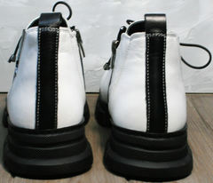 Женские кожаные ботинки осень Ripka 146White