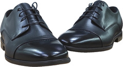 Красивые туфли мужские классические Ikoc 3853-2 Black Leather.