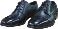 Мужские модельные туфли на шнуровке Ikoc 3853-2 Black Leather.