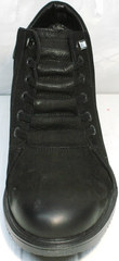 Мужские зимнии ботинки кеды кожаные Luciano Bellini 71783 Black.