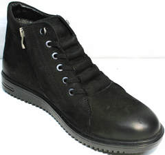 Ботинки без шнурков зимние мужские Luciano Bellini 71783 Black.