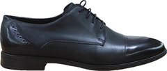 Модные мужские туфли классика Ikoc 3853-2 Black Leather.