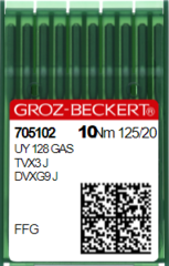 Фото: Голка швейна промислова для розпошивальних машин Groz Beckert UY128 GAS,TV*3 №125 FFG/SES