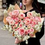 Photo of Luxurious bouquet with spray peony roses «Mother's Smile»