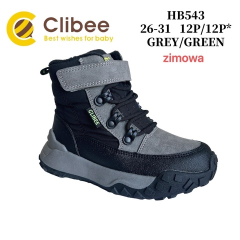 Clibee (зима) HB543 Grey/Green 26-31