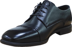 Классические мужские туфли под костюм Ikoc 3853-2 Black Leather.