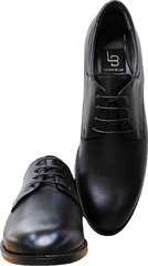 Красивые туфли кожаные мужские Luciano Bellini 23KF810 Black Leather.