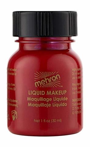 MEHRON Рідкий грим Liquid Makeup, Red (Червоний), 30 мл