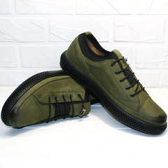 Спортивные туфли кроссовки хаки мужские Luciano Bellini C2801 Nb Khaki.