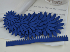 Вирубка з фомірану Хризантема темно-синя