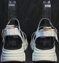 Ugly сандалии на массивной подошве женские Evromoda 3078-107 Sport White
