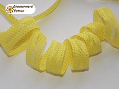 Резинка ажурная для повязок желтая ширина 16 мм