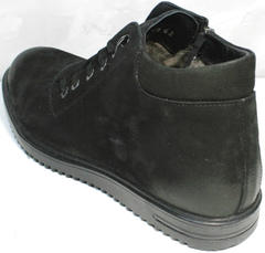 Зимние ботинки на шнуровке мужские Luciano Bellini 71783 Black.