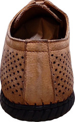 Кожаные туфли мокасины летние мужские Luciano Bellini S203 – Beige Nubuk.