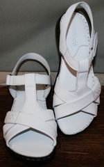 Женские кожаные сандалии Evromoda 15 White.