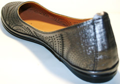 Летняя женская обувь - серебристые балетки. Летние туфли женские на низком ходу Bona Vicci Black Silver (25 cм)