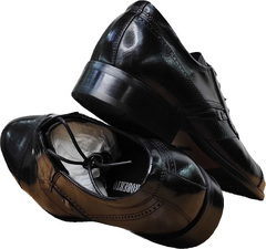 Кожаные туфли мужские классические Rossini Roberto 2YR1158 Black Leather.