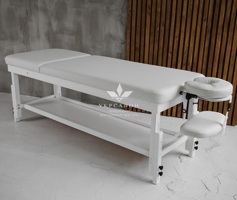 Стаціонарний масажний стіл KP-10 White