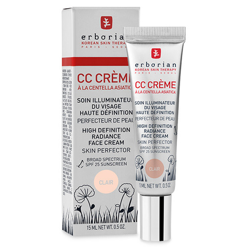 Erborian CC Крем  клер контроль цвета CC Cream Clair High Definition Radiance Face Cream Skin Perfector