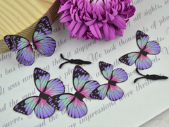 Метелики СЕРЕДНІ з тканини вирізані ірис №34