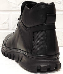 Высокие мужские ботинки кроссовки на зиму Komcero 1K0531-3506 Black.