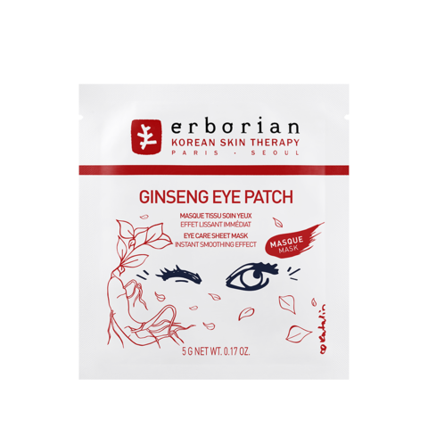 Erborian Женьшень тканевые патчи для области вокруг глаз Ginseng Eye Patch