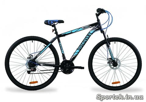 Черно-синий горный универсальный велосипед Discovery Rider 2020, колеса 29