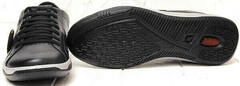 Кожаные кеды кроссовки на низкой подошве мужские Pegada 118107-05 Black.
