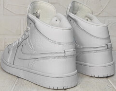 Мужские кожаные кроссовки найк джордан Nike Air Jordan A806-1 All White.