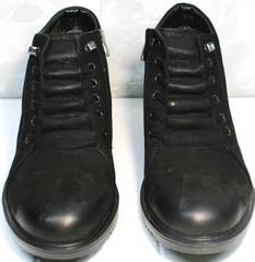 Мужские классические ботинки зимние Luciano Bellini 71783 Black.