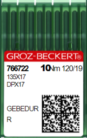 Голка швейна промислова Groz Beckert DP*17 №120 GEBEDUR | Soliy.com.ua