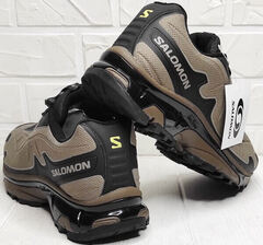 Мужские кроссовки Salomon XT-SLATE Advanced Beige Black.