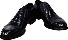 Черные туфли мужские кожаные классические Rossini Roberto 2YR1158 Black Leather.