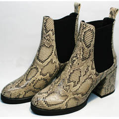 Женские осенние ботинки челси Kluchini 13065 k465 Snake.