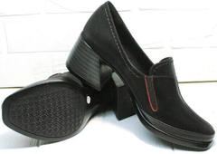 Черные туфли женские комфорт осень весна H&G BEM 167 10B-Black.