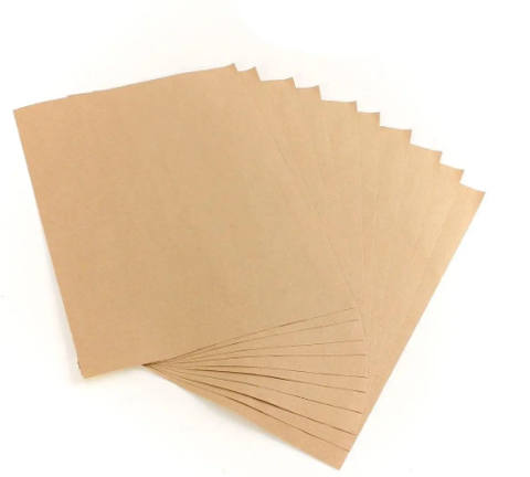 Бумага крафт в листах 300х400 мм коричневая жиростойкая (пергамент листовой)